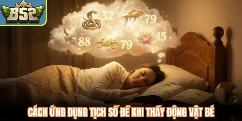 Cách ứng dụng tịch số đề khi thấy động vật bé