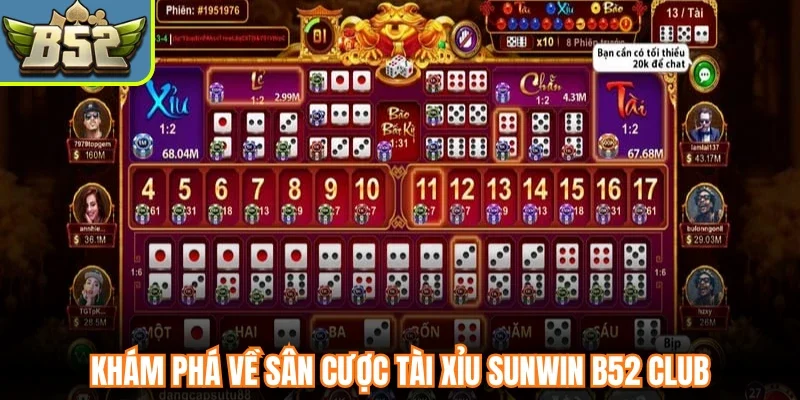Khám phá về sân cược tài xỉu Sunwin B52 Club