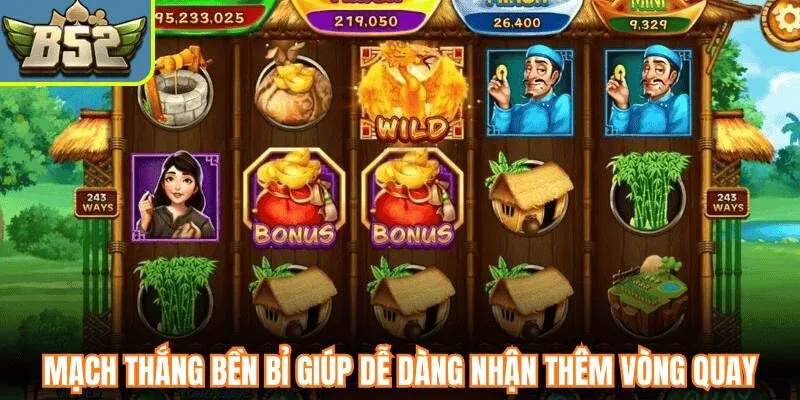 Mạch thắng bền bỉ giúp dễ dàng nhận thêm vòng quay