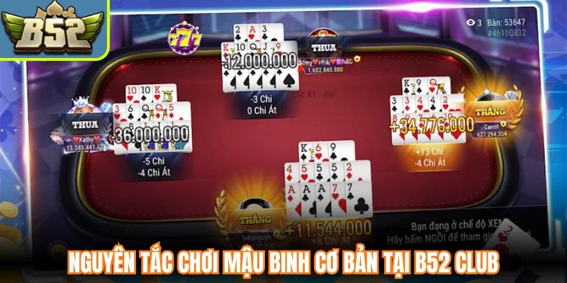 Nguyên tắc chơi mậu binh cơ bản tại B52 Club