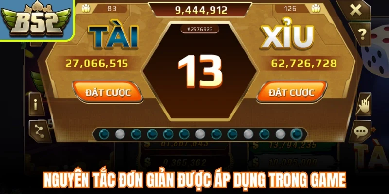 Nguyên tắc đơn giản được áp dụng trong game